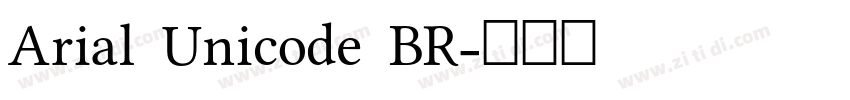Arial Unicode BR字体转换